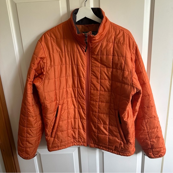 L.L. Bean Quilted Jacket Puffer Orange - Picture 2 of 8